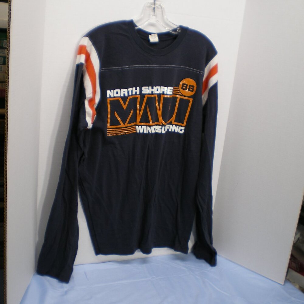 Hollister North Shore Maui Windsurfing Long Sleeve Tee Shirt, Size XL